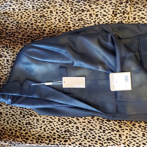 Michael Kors Men's Faux Leather Suede Blazer Size 38 Reg - Picture 7 of 8